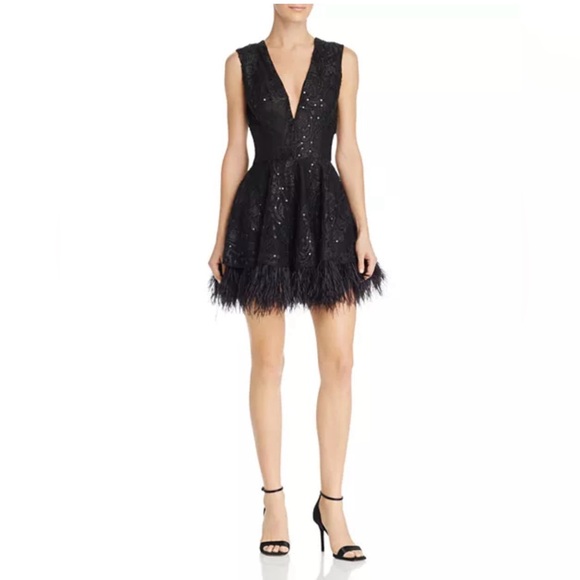 Bronx and Banco Bambi Embellished Feather Dress - Picture 1 of 11